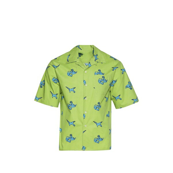 マルニ メンズ プルオーバー トップス Buttoned pattern shirt Green