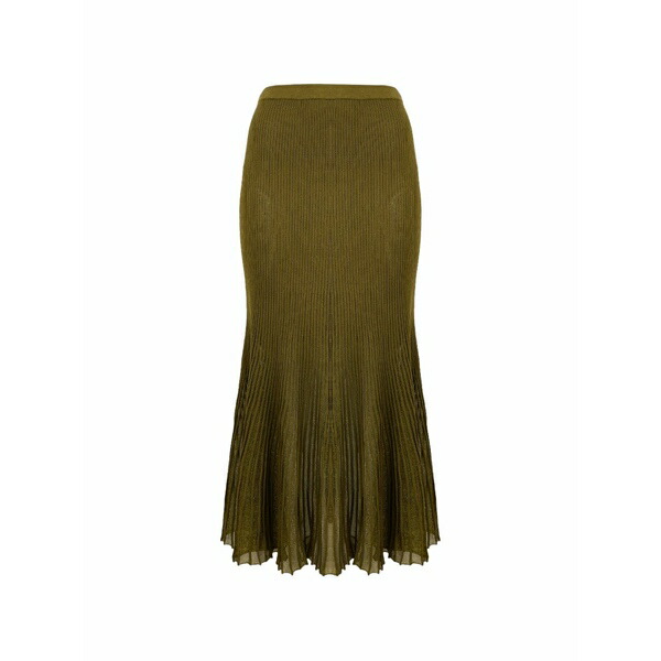 ウラ・ジョンソン レディース スコート ボトムス Vera knitted MIDI skirt Green