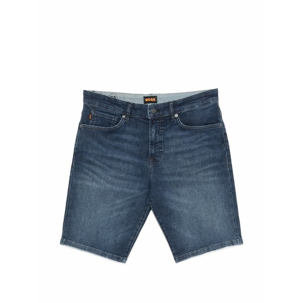 ボス メンズ カジュアルパンツ ボトムス Faded-wash five-pocket shorts Blue