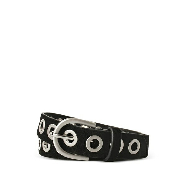 キセレナ レディース 三尺帯 添え物 Fawn francoise eyelet buckle belt Black