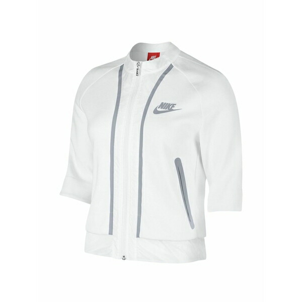 ナイキ レディース 上衣＆上衣 アウター Tech fleece splatter jacket White コート・ジャケット-レディースファッション