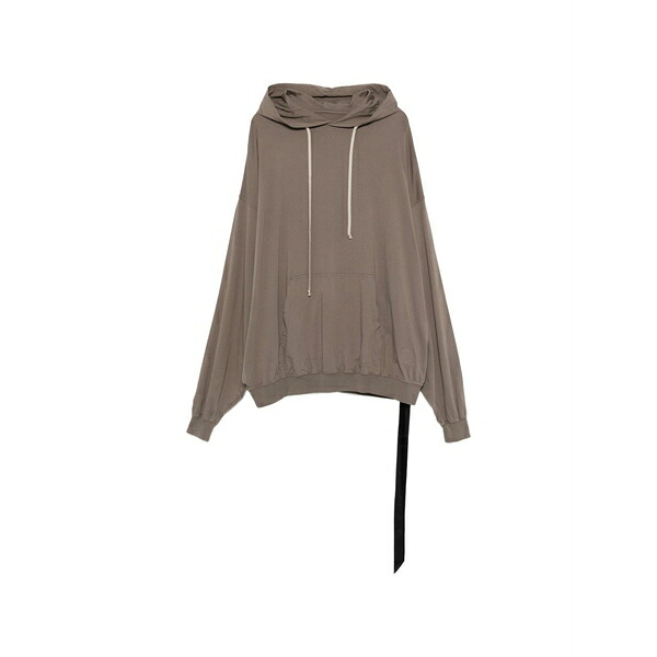 リックオウエンス メンズ パーカー・スウェットシャツ アウター Hooded pocket hoodie Brown