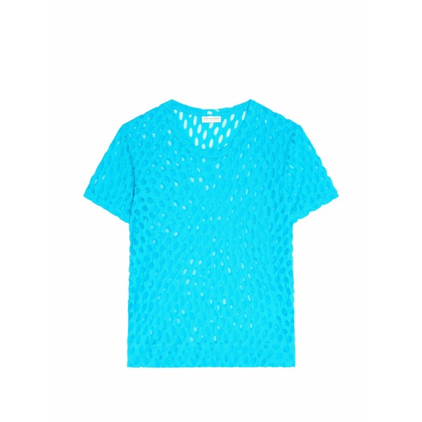 ドリス・ヴァン・ノッテン レディース ティーシャツ トップス Dot-pattern jersey t-shirt Blue レディースファッション-Tシャツ・カットソー-トップス