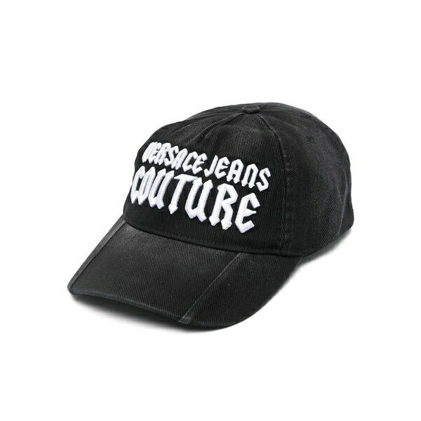 呼びりん探し回る メンズ 鳥打ち帽 付属物 Logo-embroidered cap Black