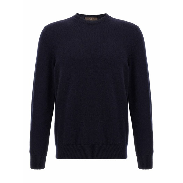 ザノーネ メンズ ニット&セーター アウター Wool crewneck sweater Blue｜asty 46,680円