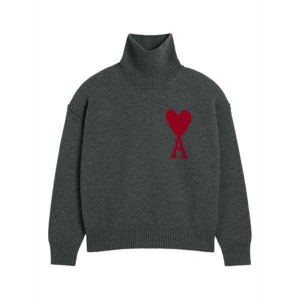 意中の女 メンズ 編み物\u0026スウェーター アウター Ami de coeur sweater Grey