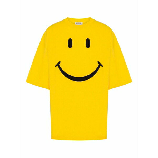 モスキーノ メンズ プルオーバー トップス X smiley?? organic cotton t-shirt Yellow