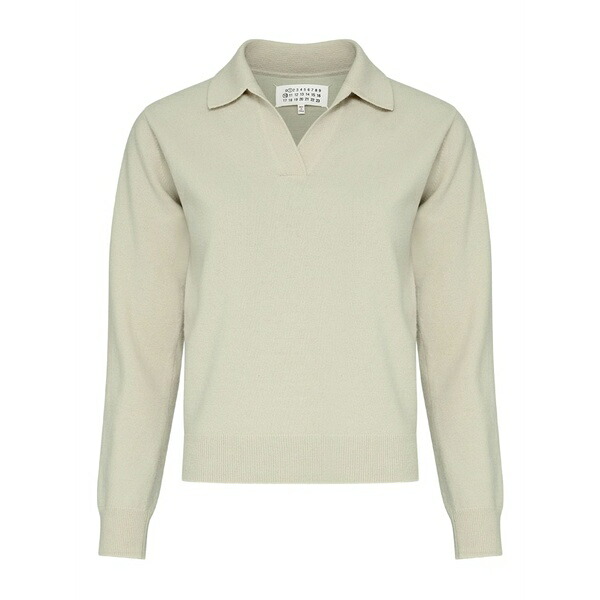 マルタンマルジェラ レディース 編み物\u0026プルオーバー アウター Polo-collar jumper Neutrals