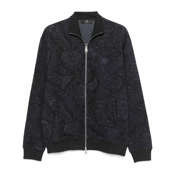 エトロ メンズ パーカー・スウェットシャツ アウター Paisley-print sweatshirt Blue｜asty