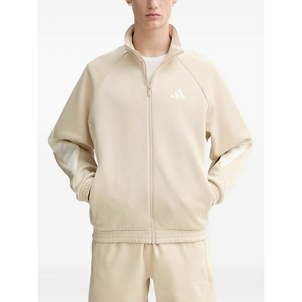 アディダス メンズ パーカー・スウェットシャツ アウター Zip logo sweater Neutrals
