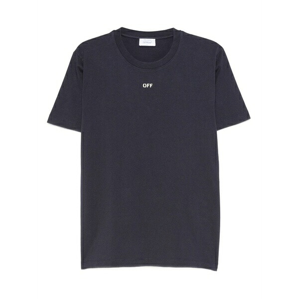 象牙色 メンズ プルオーバー トップス Short-sleeve crew-neck t-shirt Blue