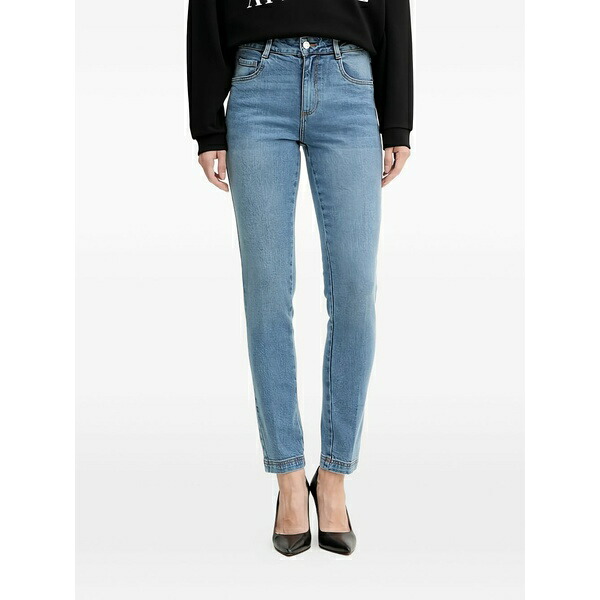 シルビアンヒーチ レディース デニムパンツ ボトムス Skinny-fit jeans Blue