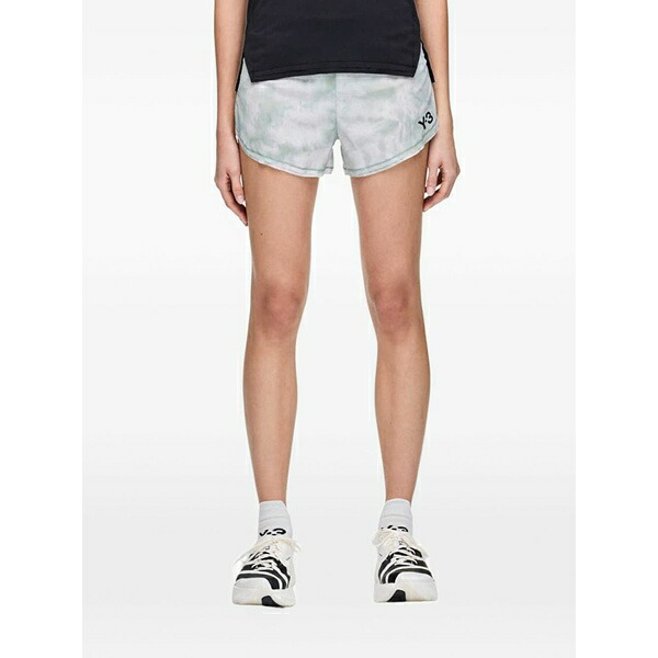 ワイスロバート・エドワード・リー レディース 心地好いズボン下 ボトムス Aop tie-dye running shorts Green