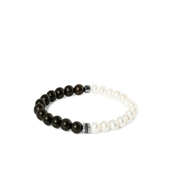タテオシアン メンズ ブレスレット・バングル・アンクレット 添え物 Gear trio bracelet  White