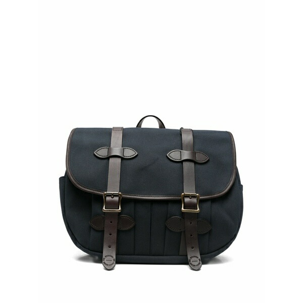 フィルソン メンズ ショルダーバッグ 御徒面子 Medium field buckle-strap messenger bag Blue