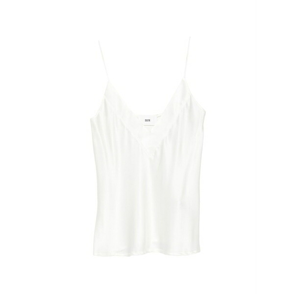 ソロトレ レディース カットソー トップス Satin v-neck top Neutrals