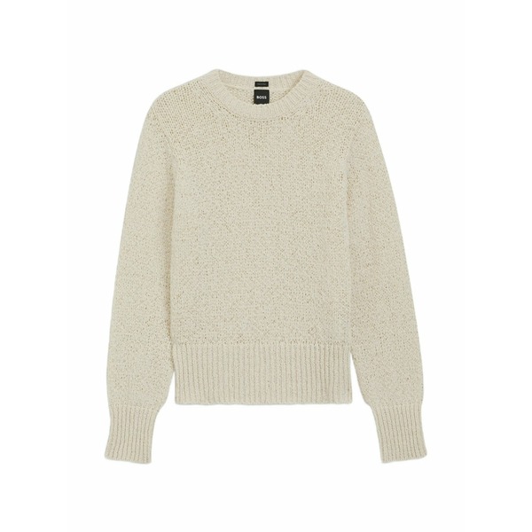 元締め レディース 編み物\u0026スウェーター アウター Open-knit ribbed-trim sweater Neutrals