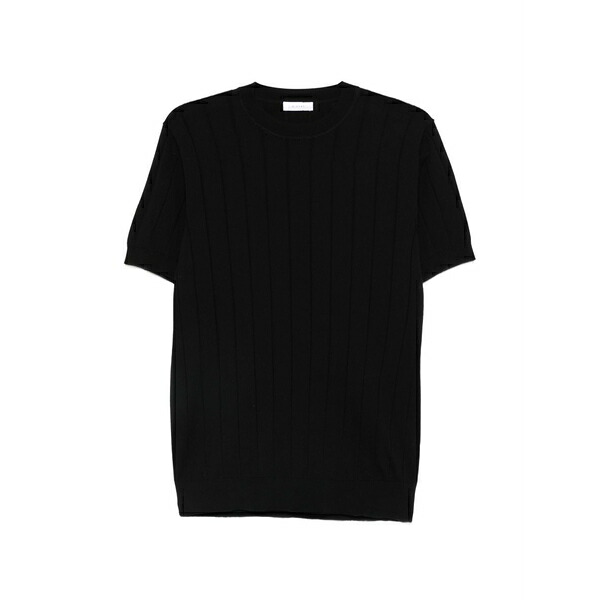 ディクタット メンズ 編み物\u0026プルオーバー アウター Ribbed-knit sweater Black