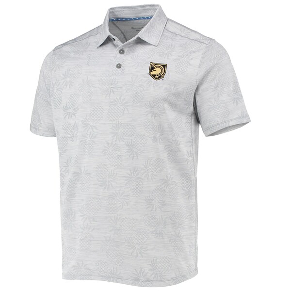 トッミーバハマ メンズ ポロシャツ トップス Army Black Knights Tommy Bahama Pineapple Palm Coast  IslandZone Polo Gray 完成品