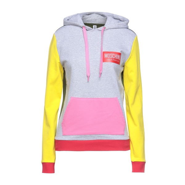 【貨物輸送無料】 モスキーノ レディース パーカー・スウェットシャツ アウター Sweatshirts Grey