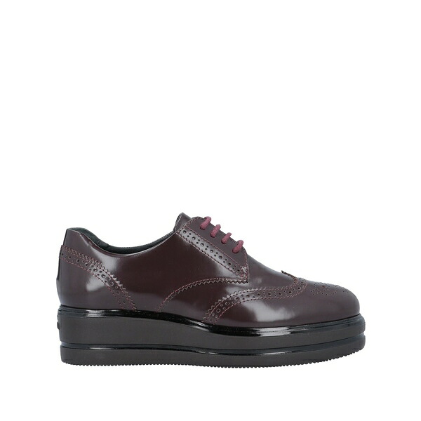 【貨物輸送無料】 ホー火器 レディース オックスフォード シューズ Lace-up shoes Purple
