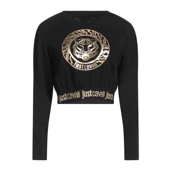 【送料無料】 ロベルトカヴァリ レディース Tシャツ トップス T-shirts Black｜asty