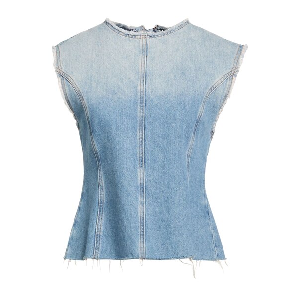 【貨物輸送無料】 テラ レディース ティーシャツ トップス Tops Blue トップス-レディースファッション-Tシャツ・カットソー