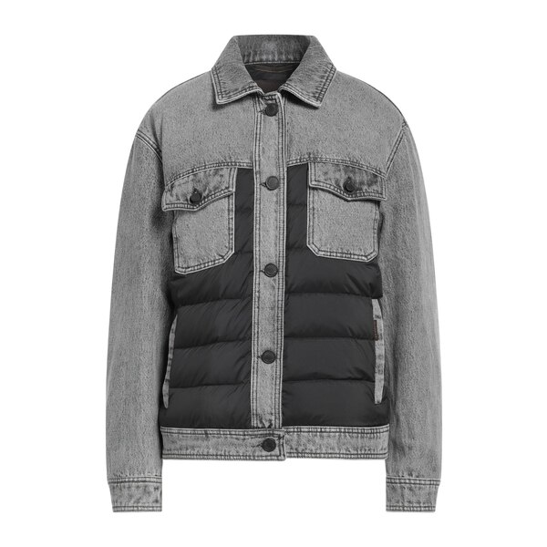 【貨物輸送無料】 ムーレー レディース 上衣＆上衣 アウター Puffers Grey コート・ジャケット-レディースファッション