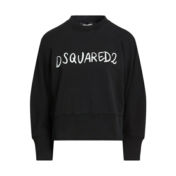 【貨物輸送無料】 ディースクエアード レディース パーカー・スウェットシャツ アウター Sweatshirts Black