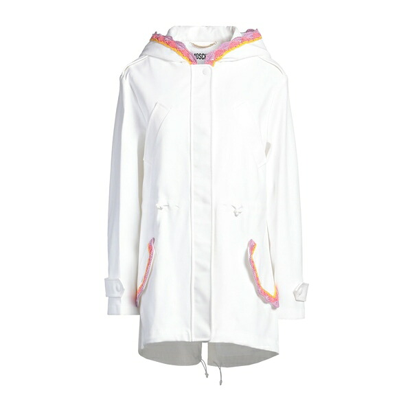 【送料無料】 モスキーノ レディース ジャケット＆ブルゾン アウター Overcoats & Trench Coats White｜asty 172,400円