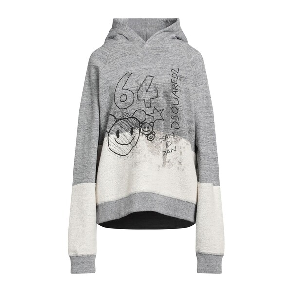 【貨物輸送無料】 ディースクエアード レディース パーカー・スウェットシャツ アウター Sweatshirts Grey