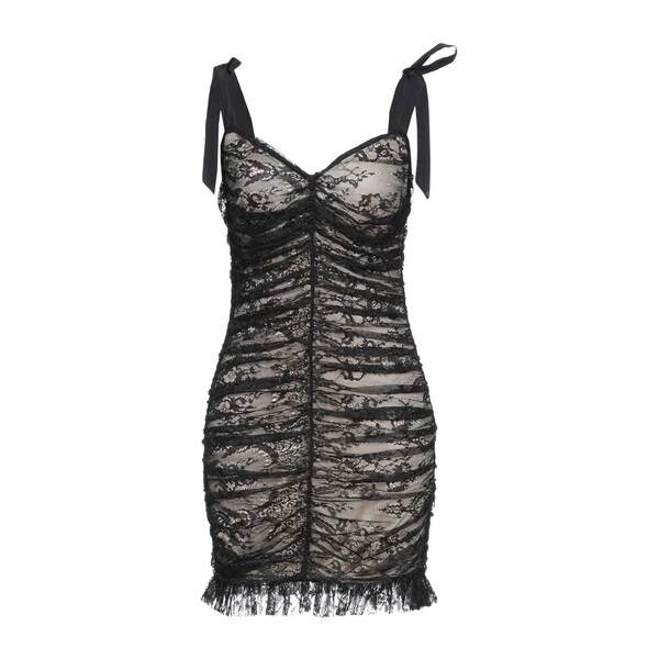 【送料無料】 アニエバイ レディース ワンピース トップス Mini dresses Black|asty