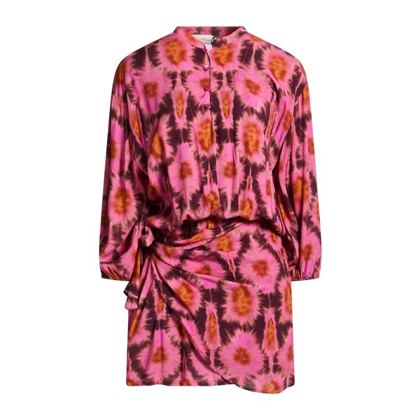 【送料無料】 ハブワン レディース ワンピース トップス Mini dresses Pink｜asty