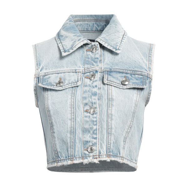 【貨物輸送無料】 運動競技マックス レディース 上衣＆上衣 アウター Denim outerwear Blue