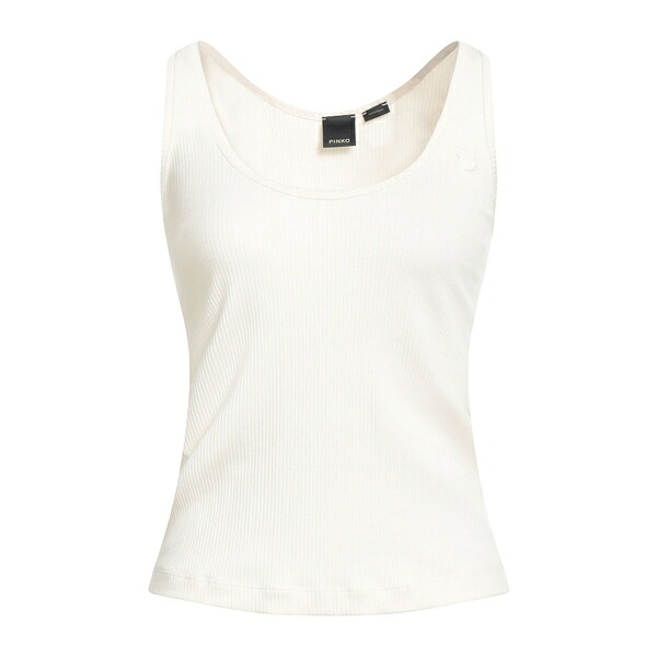 【送料無料】 ピンコ レディース Tシャツ トップス Tank tops White
