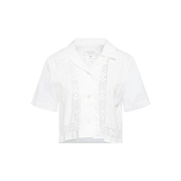 【送料無料】 マリーン セル レディース シャツ トップス Shirts White｜asty