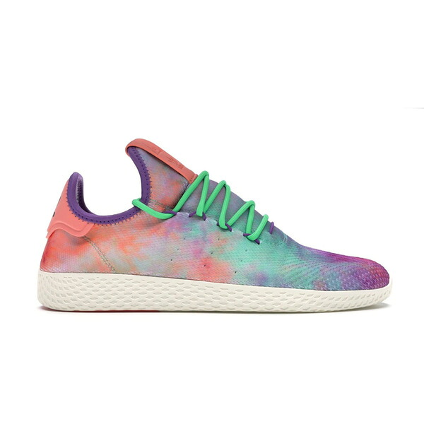 adidas アディダス メンズ スニーカー  【adidas Tennis HU Pharrell Holi Tie Dye】  大きさ US_8(26.0糎) Chalk Coral/Flash Green/Lab Purple