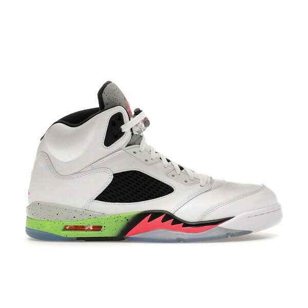 Jordan ジョーダン メンズ スニーカー 【Jordan 5 Retro Poison Green】 サイズ US_11.5(29.5cm) White/Infrared 23-Light Poison Green-Black｜asty