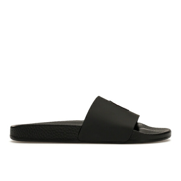 Polo Ralph Lauren ラルフローレン メンズ スニーカー 【Polo Ralph Lauren Signature Pony Slide Black Red】 サイズ US_8(26.0cm) Black/Red｜asty
