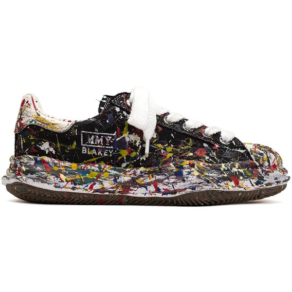 Maison Mihara Yasuhiro ミハラヤスヒロ メンズ スニーカー  【Maison Mihara Yasuhiro Blakey OG Sole Canvas Low Sputtering Paint Black White】  サイズ US_11.5(29.5cm) Black