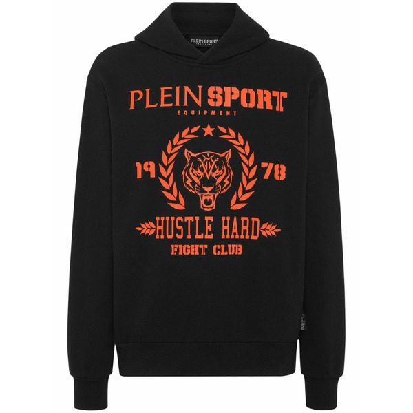 飾り気の無い運動競技 メンズ パーカー・スウェットシャツ アウター Logo-print cotton-blend hoodie Black メンズファッション-トップス