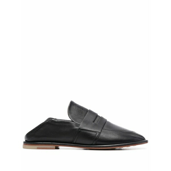 エージーエル レディース スリッポン・ローファー シューズ Folding heel loafers Black