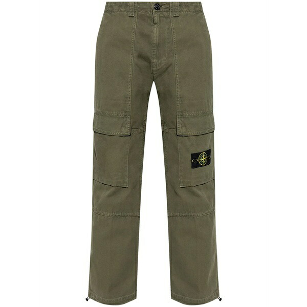ストーンアイランド メンズ カジュアルパンツ ボトムス Cotton cargo trousers Green|asty