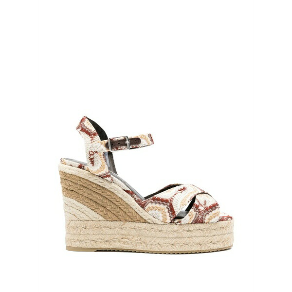 ミッソーニ レディース サンダル シューズ Woven-platform espadrilles Neutrals｜asty