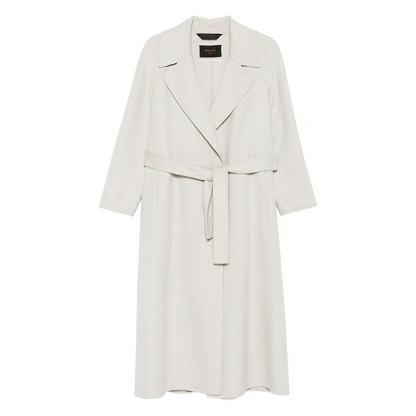 構成成分  レディース 厚地の外套 アウター Paola belted lapels coat Grey