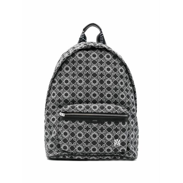 アミリ メンズ うしろ側容器に並べる・背嚢 御徒面子 Ma quad patterned backpack Black