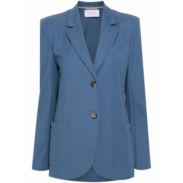 ハリスワーフロンドン レディース ジャケット&ブルゾン アウター Single-breasted blazer Blue|asty