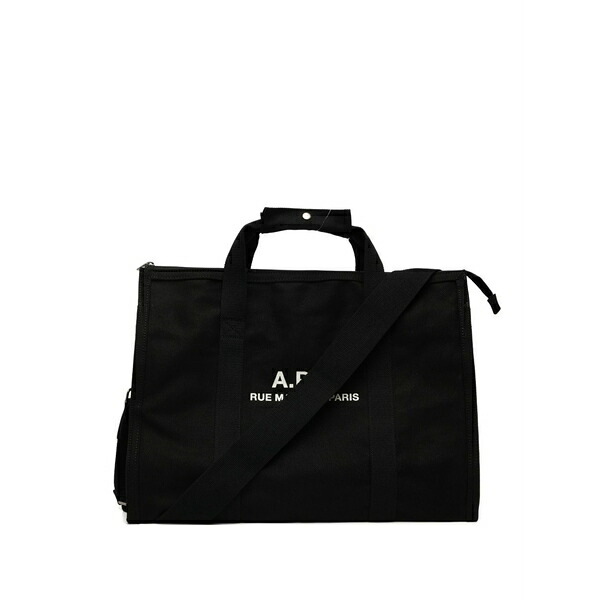 アーペーセー メンズ トートバッグ 御徒面子 Logo tote bag Black