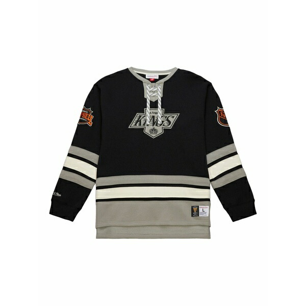 ミッチェル\u0026ネス メンズ パーカー・スウェットシャツ アウター Los angeles kings black lace-up pullover Black トップス-メンズファッション-パーカー