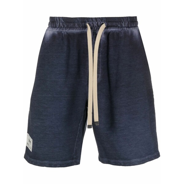 ご機嫌冷やりとした メンズ 心地好いズボン下 ボトムス Logo-patch organic-cotton shorts Blue メンズファッション-ズボン・パンツ